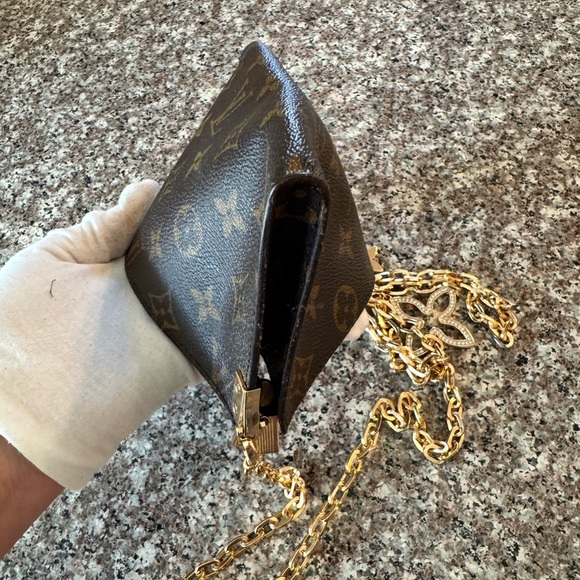 Louis Vuitton Monogram Poche Toilette Cosmetics Pouch Purse/converted 71/2 x4 - Picture 14 of 17